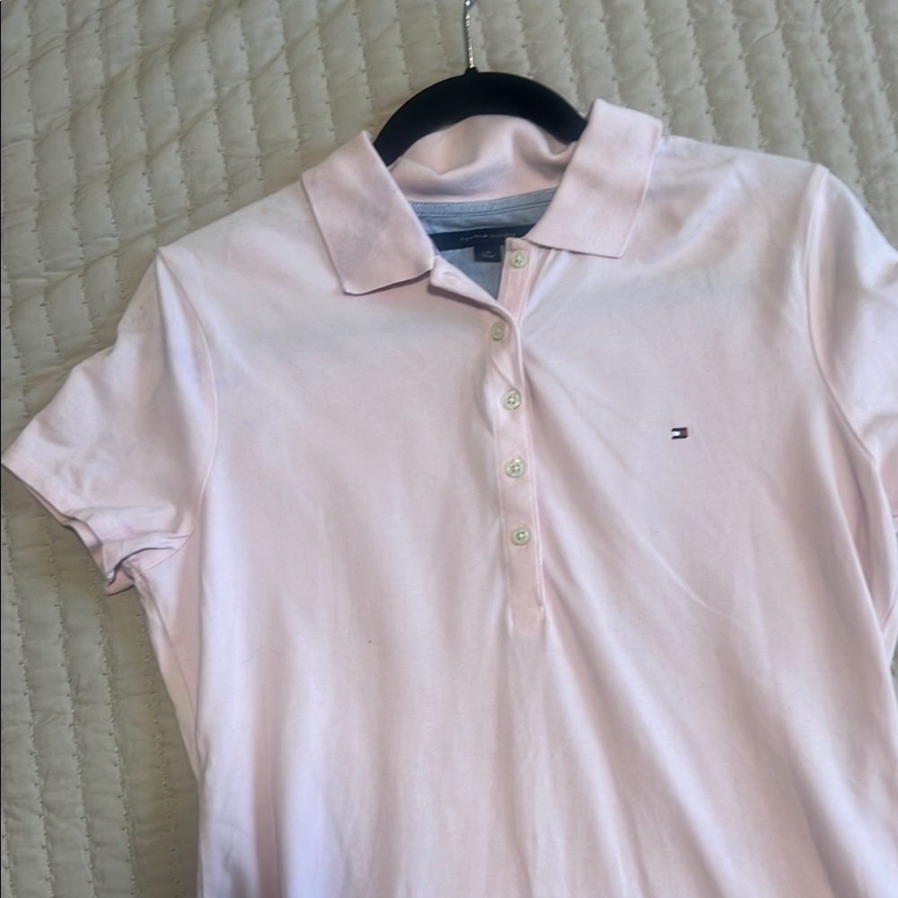 Tommy Hilfiger Soft Pink Polo Shirt